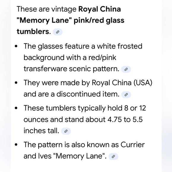 Royal China 🔥sale🔥Vintage Memory LANE pink glassware - Picture 6 of 6